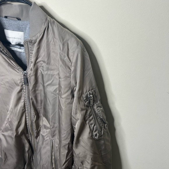 The Group Babaton Bomber Jacket Fill Zip Silver - Picture 7 of 16